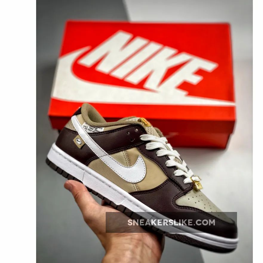 Nike Dunk Low 'Bling' Brown Gold 'dunk low bling' SneakersLike