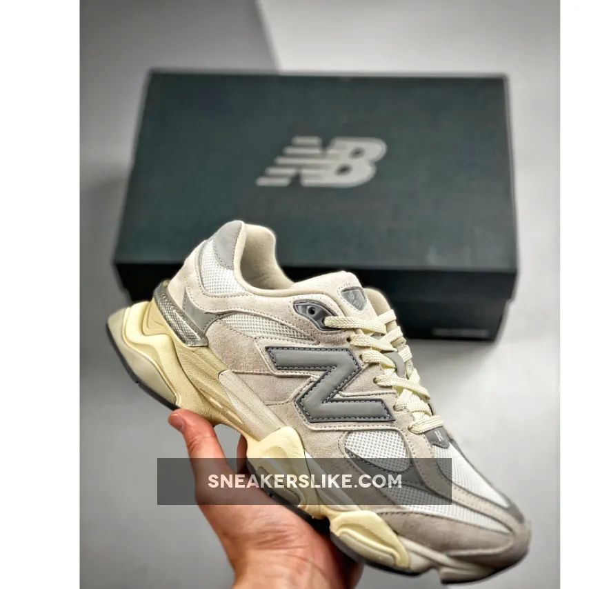 New Balance 9060 White/Silver-Cream 'new balance 327 cream/white men's shoe'
