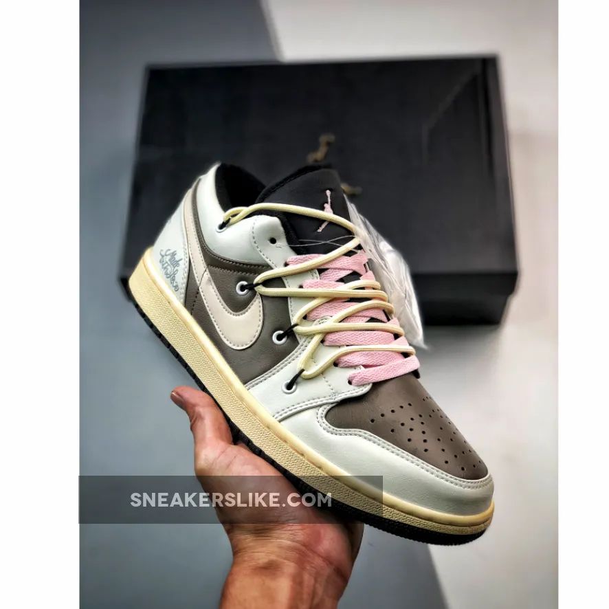 Custom Air Jordan 1 Low White Brown New Releases