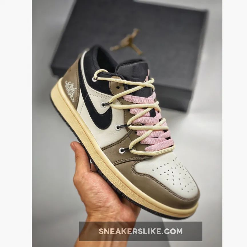 Custom Air Jordan 1 Low White Brown Black New Releases