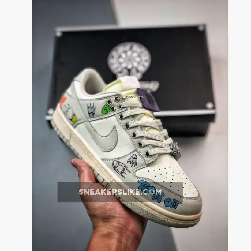 Custom Nike Dunk Low Light Bone White Online