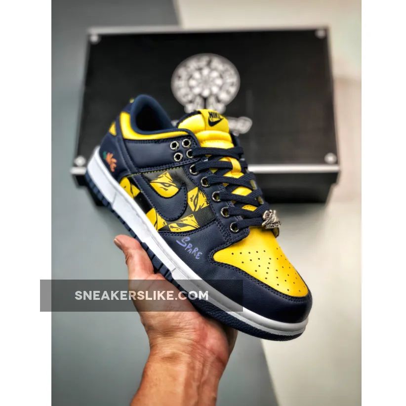Custom Nike Dunk Low Michigan 1668010877 New Releases