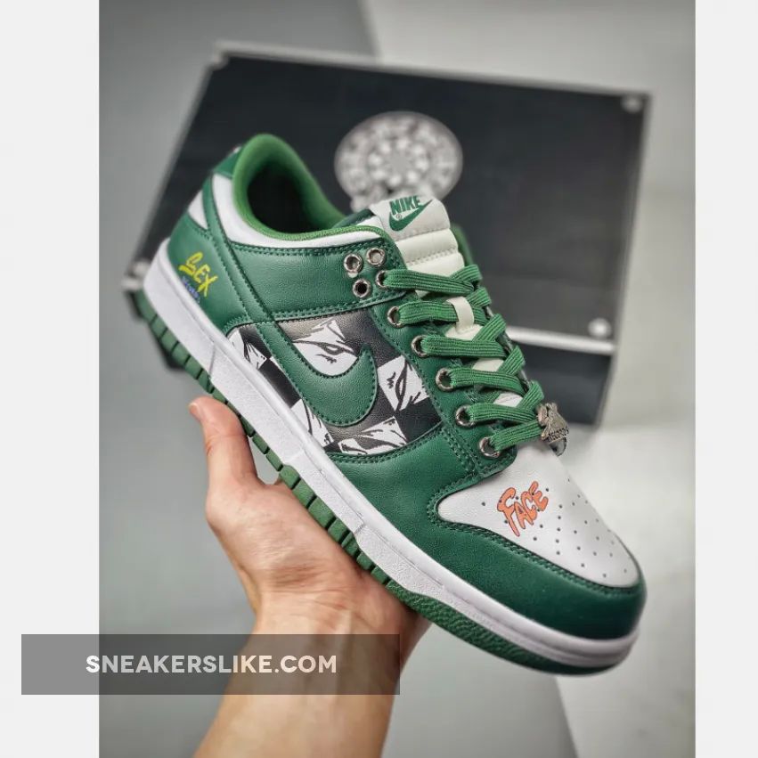Custom Nike Dunk Low Michigan State White/Team Green 1668174050 New Releases
