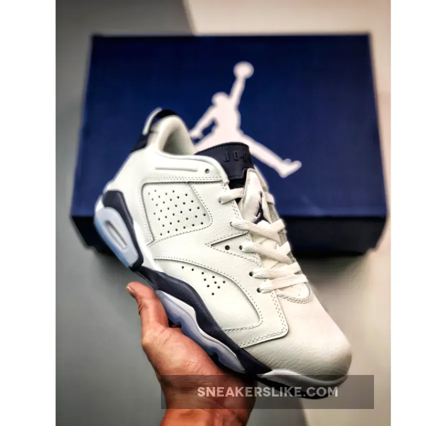 Air Jordan 6 Low White/Midnight Navy 1670928199 Restock