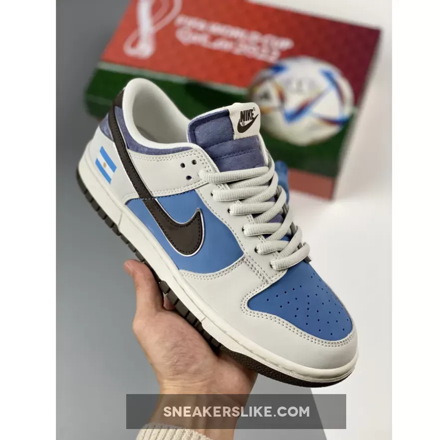 Custom Nike Dunk Low ‘Argentina’ White Blue 1671537974 New Releases