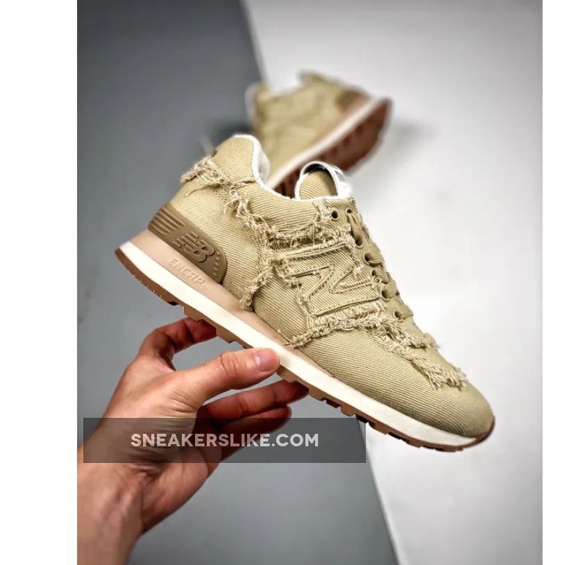 Miu Miu x New Balance 574 Denim Beige 'new balance 574 with jeans'