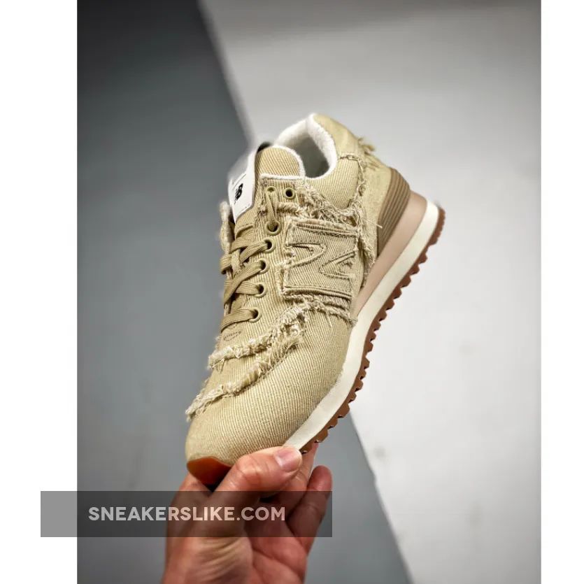 Miu Miu x New Balance 574 Denim Beige 'new balance 574 with jeans'