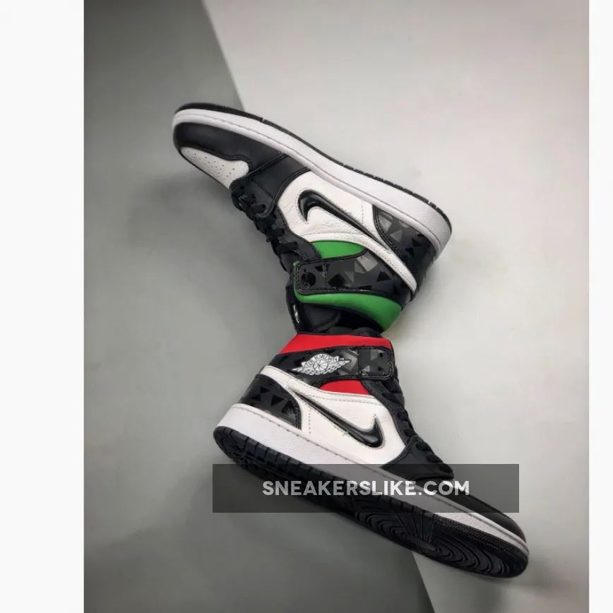 Air Jordan 1 Mid 'Quai 54' Black/White-Multi-Color New Releases