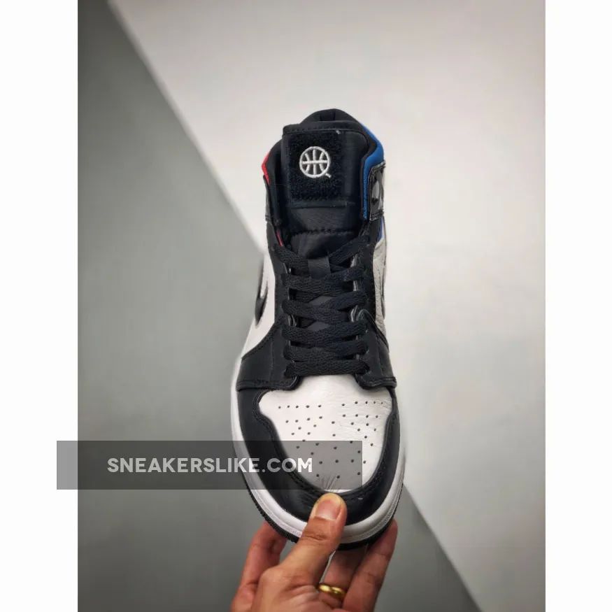 Air Jordan 1 Mid 'Quai 54' Black/White-Multi-Color New Releases