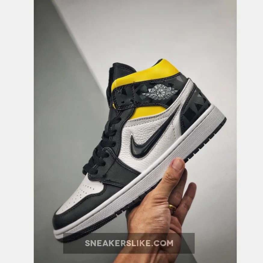 Air Jordan 1 Mid 'Quai 54' Black/White-Multi-Color New Releases