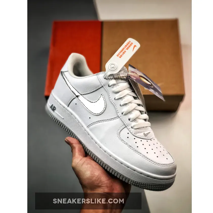 Nike Air Force 1 Low Color of the Month "Silver Swooshes" DZ6755-100