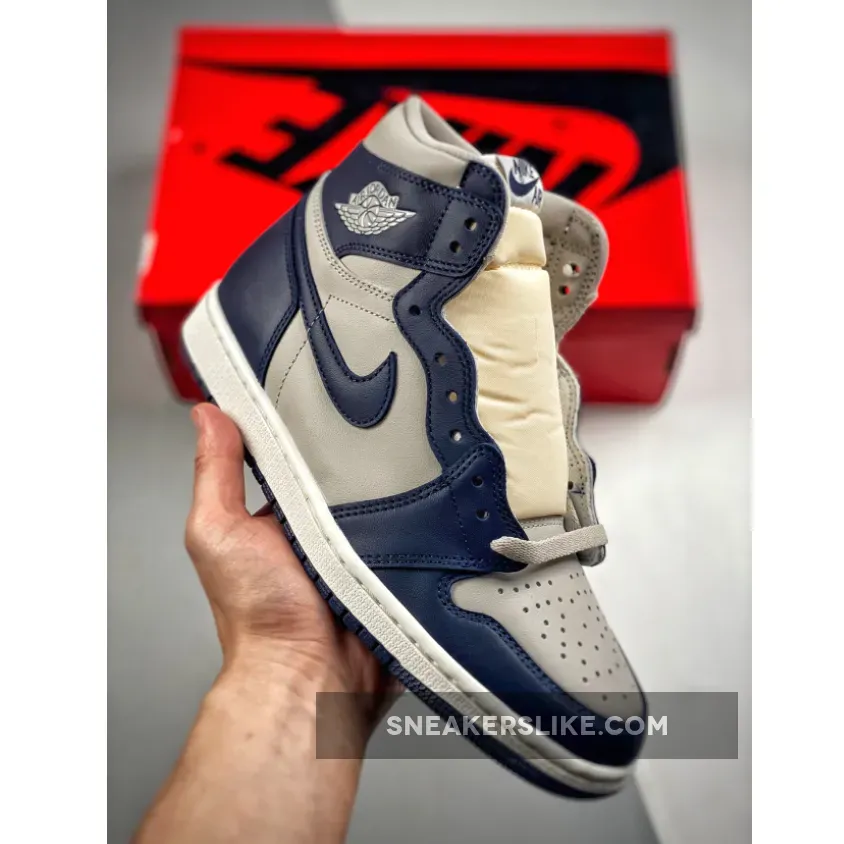 Air Jordan 1 High 85 'Georgetown' College Navy/White-Tech Grey / air jordan 1 retro georgetown