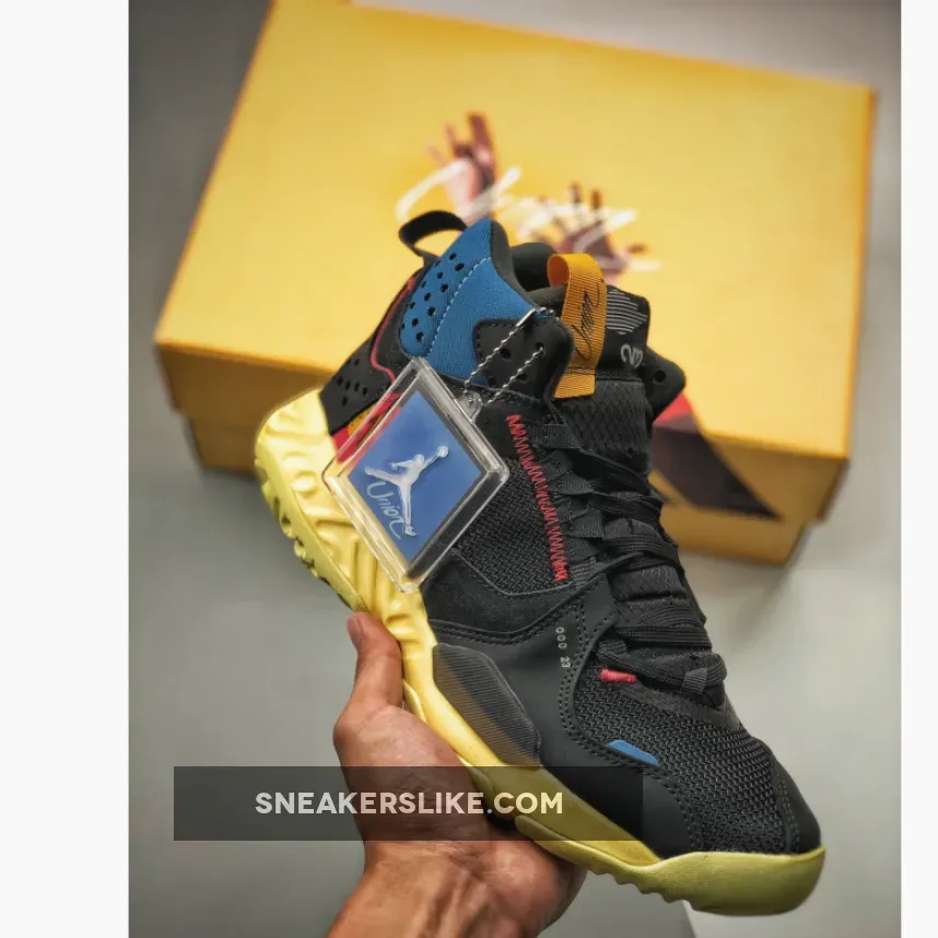 Jordan Union La X Jordan Delta Mid 'Off Noir' Brigade Blue/Dark Smoke Grey/Light Fusion Red