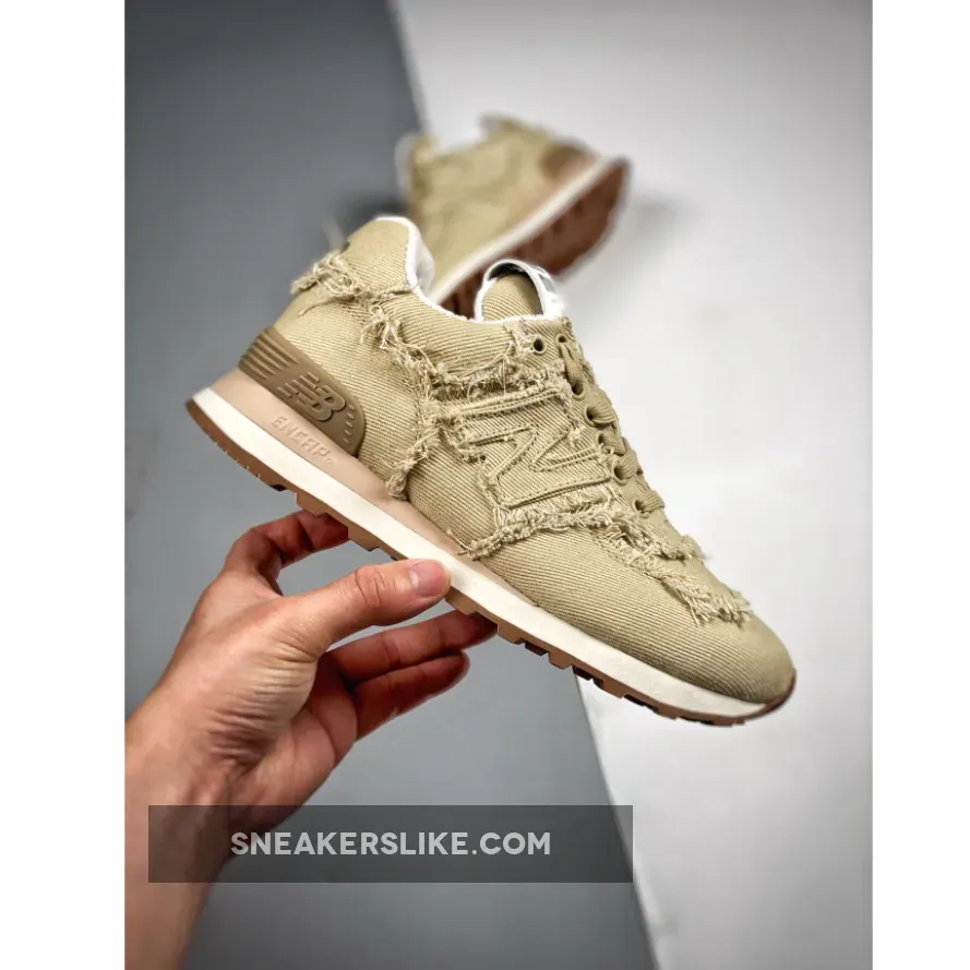 Miu Miu x New Balance 574 Denim Beige / new balance 574 with jeans
