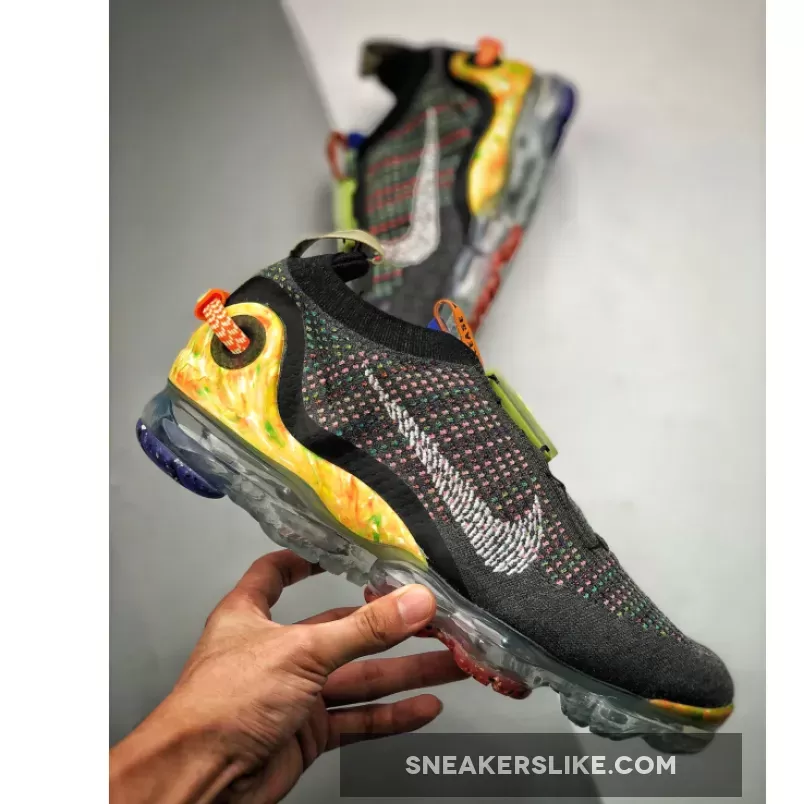 Nike Air VaporMax 2020 Flyknit Iron Grey Laser Orange #nike air vapormax 2020 flyknit sale