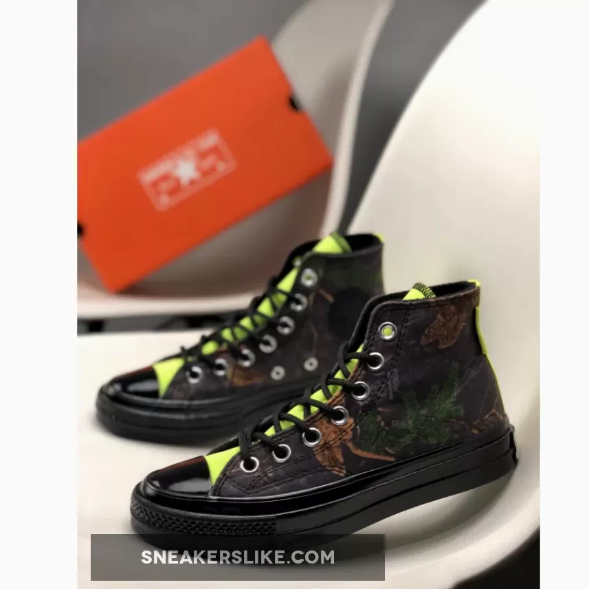 REALTREE XTRA COLORS GORE-TEX Chuck 70 High Top Black Venom 169364C For Sale