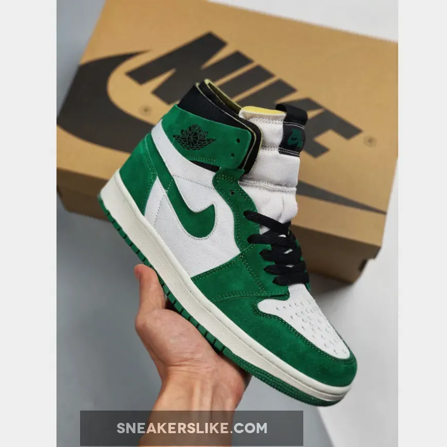 Air Jordan 1 Zoom CMFT Stadium Green/Black-White-Ghost Green