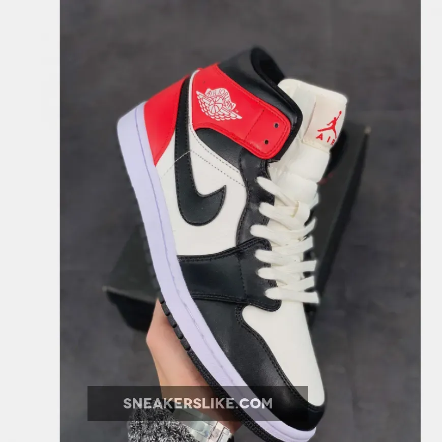 Air Jordan 1 Mid Light Orewood Brown DQ6078-100 / nike dq6078-100