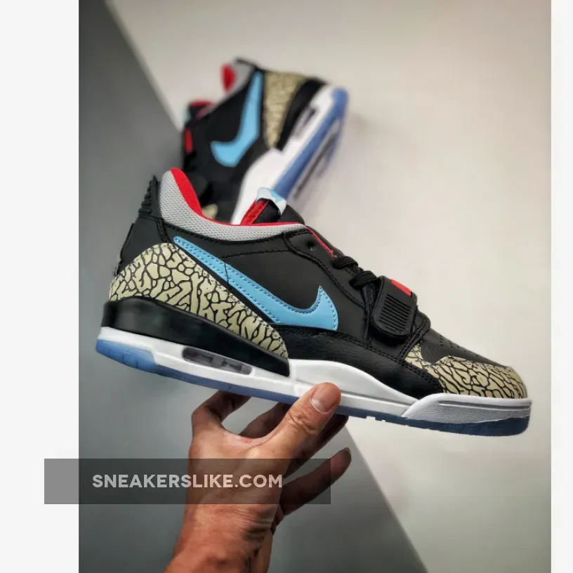 Jordan Legacy 312 Low 'Chicago Flag' Black/Blue-Red / jordan legacy 312 chicago