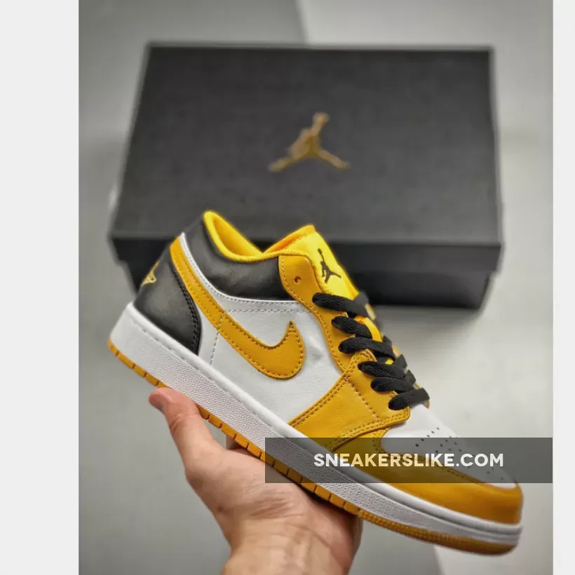 Air Jordan 1 Low Taxi/Black-White 553558-701 Air Jordan 1 Low Taxi White