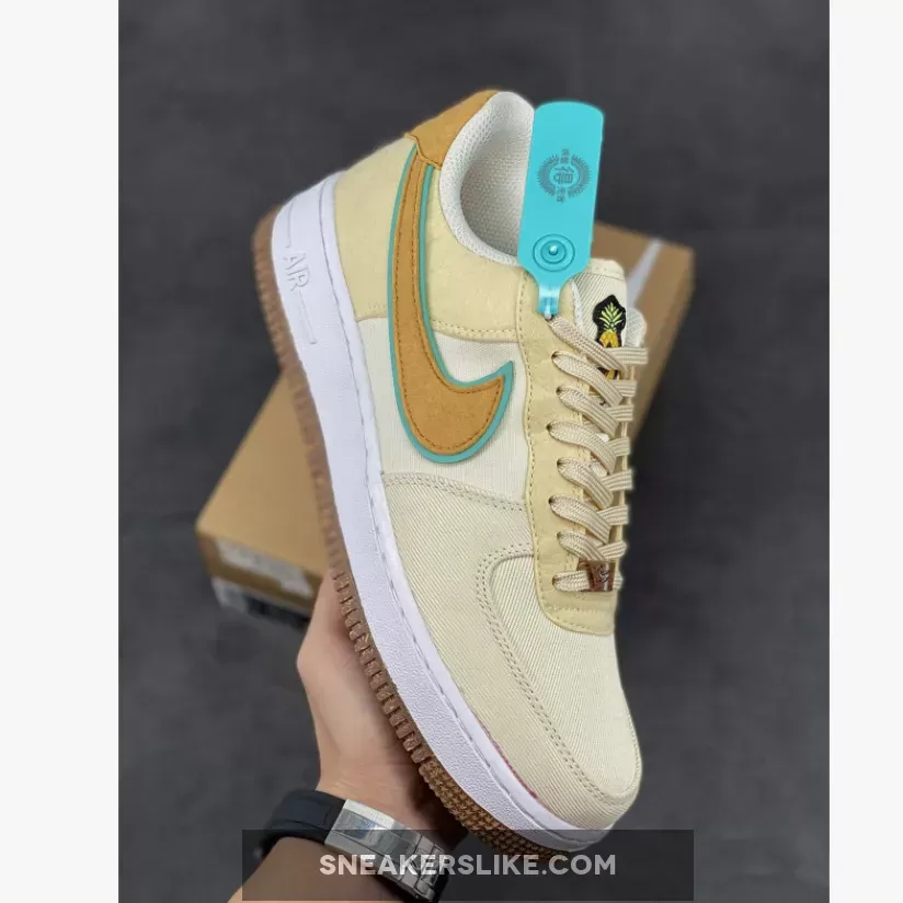 Nike Air Force 1 Low Happy Pineapple Coconut Milk CZ1631-100 / air force one happy pineapple