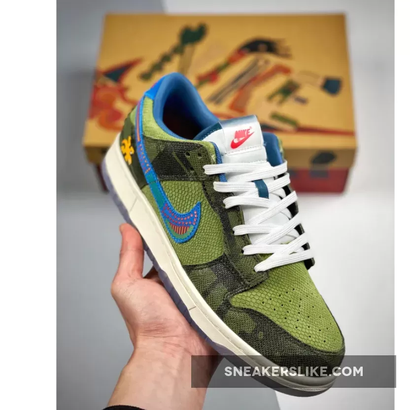 Nike Dunk Low 'SiEMPRE Familia' Green Blue Cyan dunks siempre familia