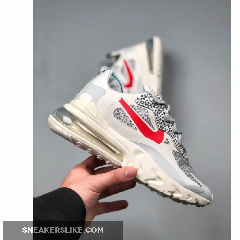 Nike WMNS Air Max 270 React 'Safari' White Red Grey CT2535-001 Online