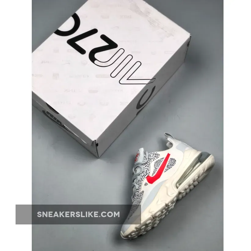 Nike WMNS Air Max 270 React 'Safari' White Red Grey CT2535-001 Online