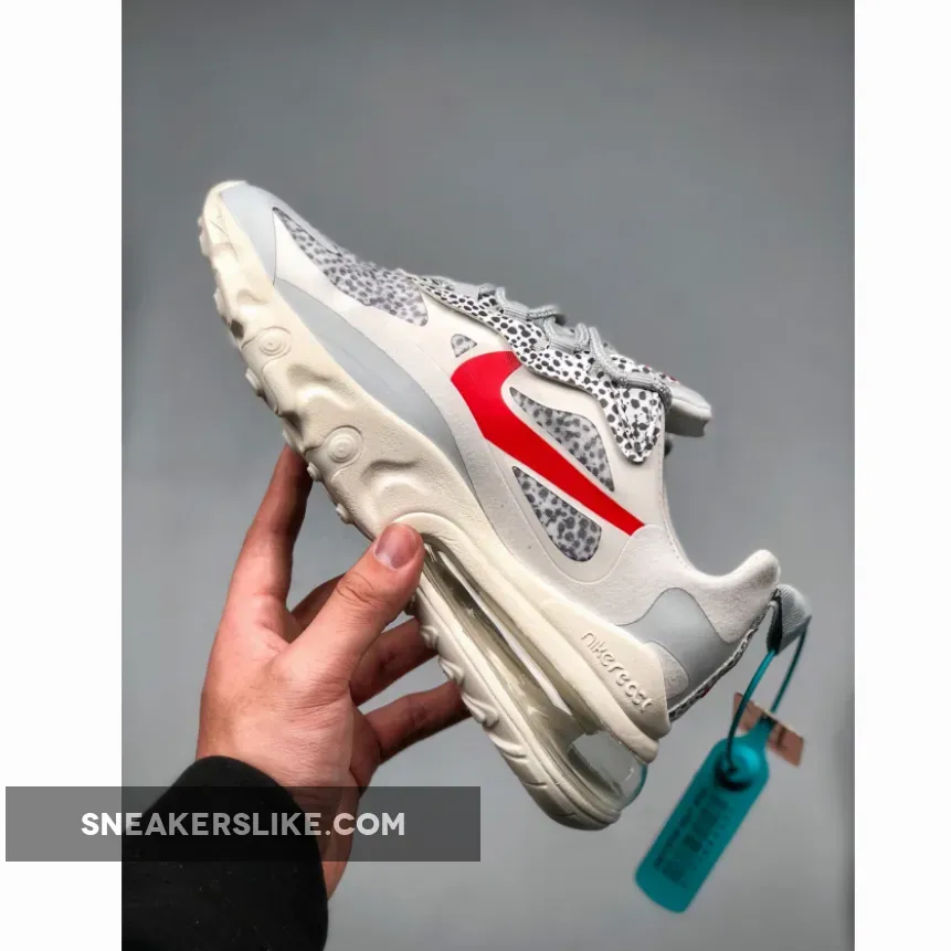 Nike WMNS Air Max 270 React 'Safari' White Red Grey CT2535-001 Online