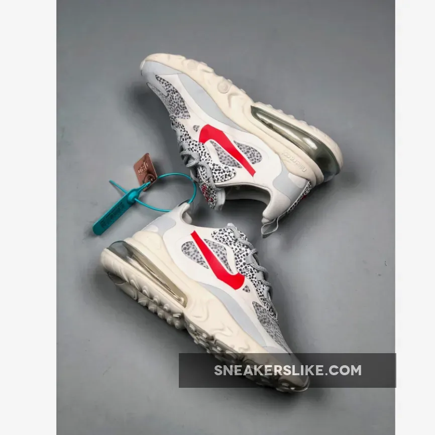Nike WMNS Air Max 270 React 'Safari' White Red Grey CT2535-001 Online