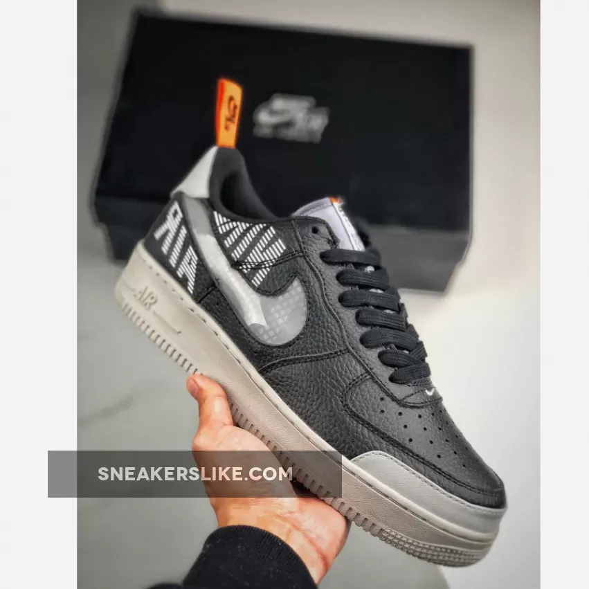 Nike Air Force 1 Low 'Under Construction' Black Grey BQ4421-002 For Sale
