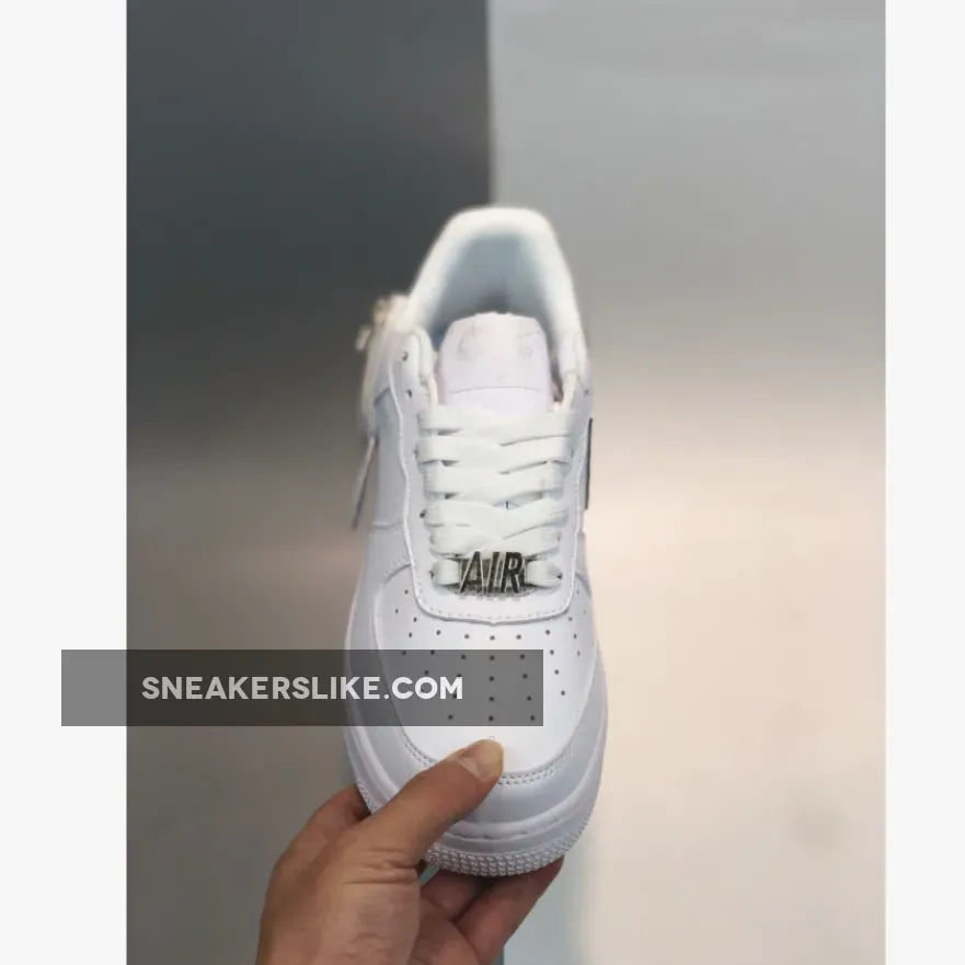 Nike Air Force 1 Zip-On Swoosh Logo White