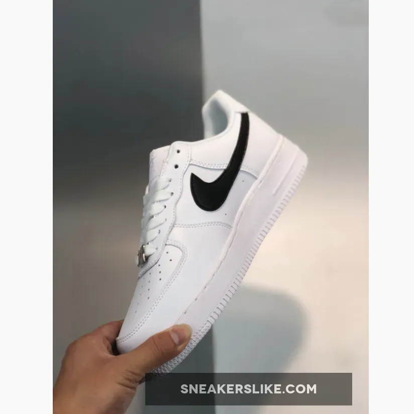 Nike Air Force 1 Zip-On Swoosh Logo White