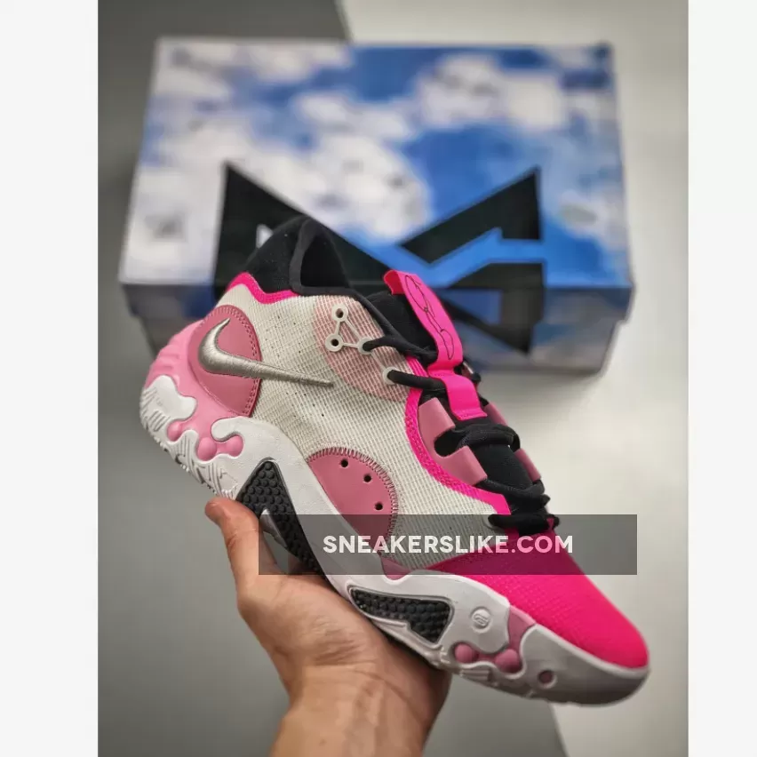 Nike PG 6 White/Black-Pink Pg 6 Basketball Shoes Pink