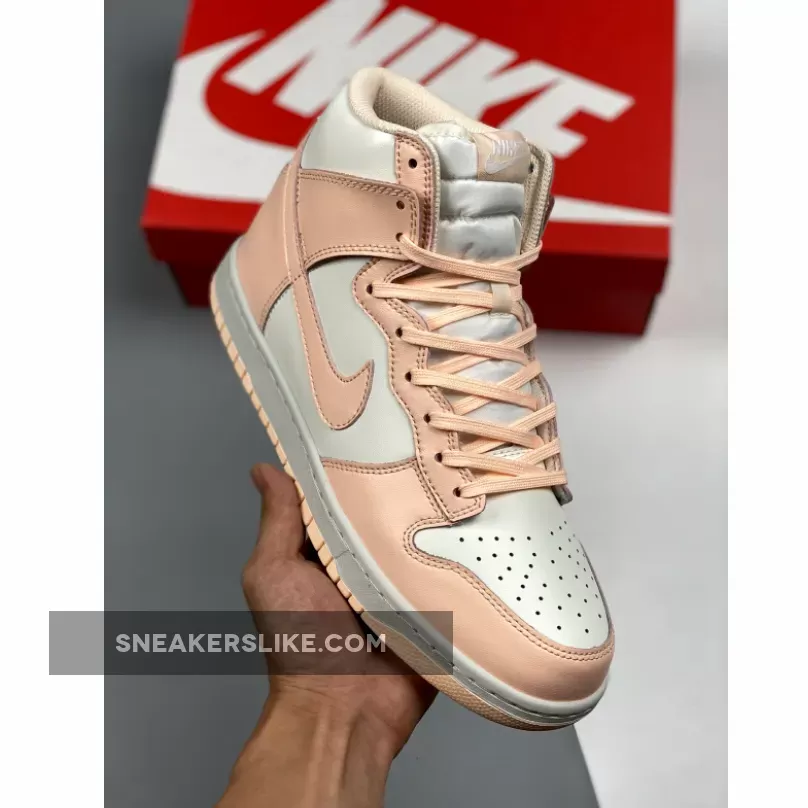 Nike Dunk High Sail/Crimson Tint DD1869-104 #wmns dunk high crimson tint