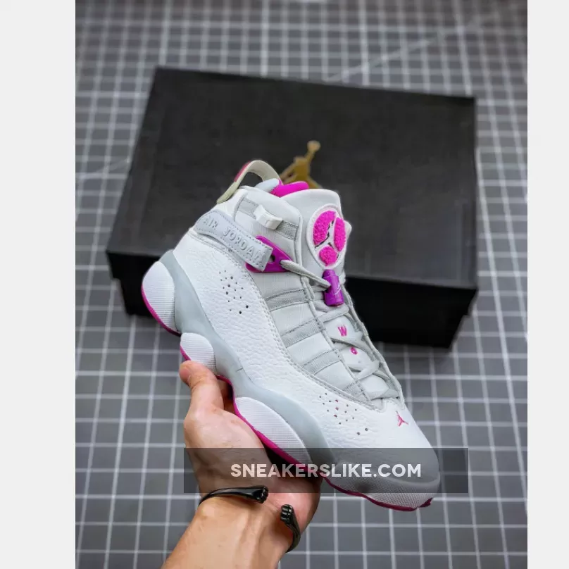 Jordan 6 Rings Pure Platinum/Fuchsia Blast Jordan 6 Platinum