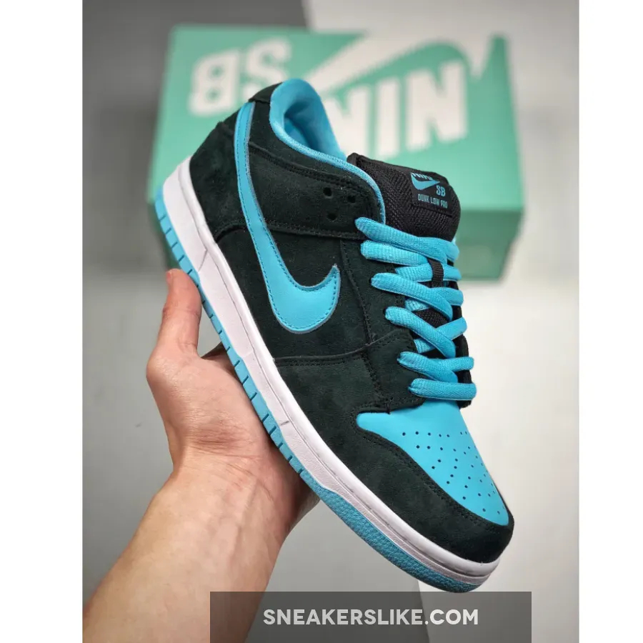 Nike SB Dunk Low Pro Black/Clear Jade-White / jade dunks