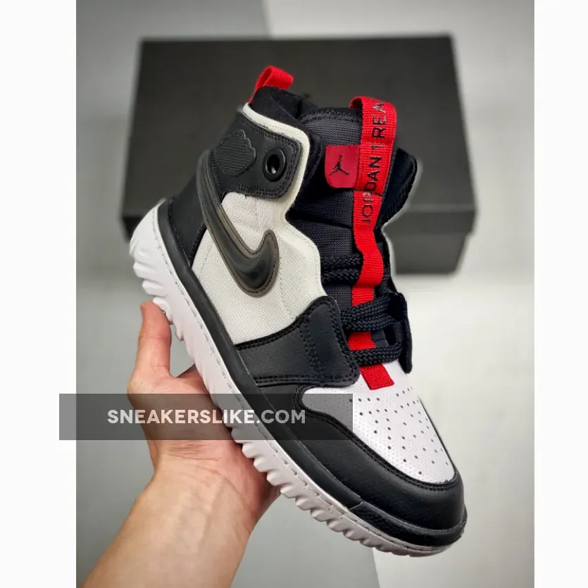 Air Jordan 1 High React White/Black-Red / jordan react