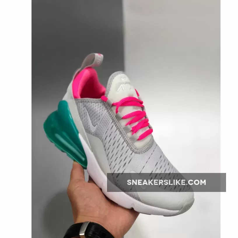 Nike WMNS Air Max 270 'South Beach' Pure Platinum/Pink Blast-Aurora-White air max 270 pink blast