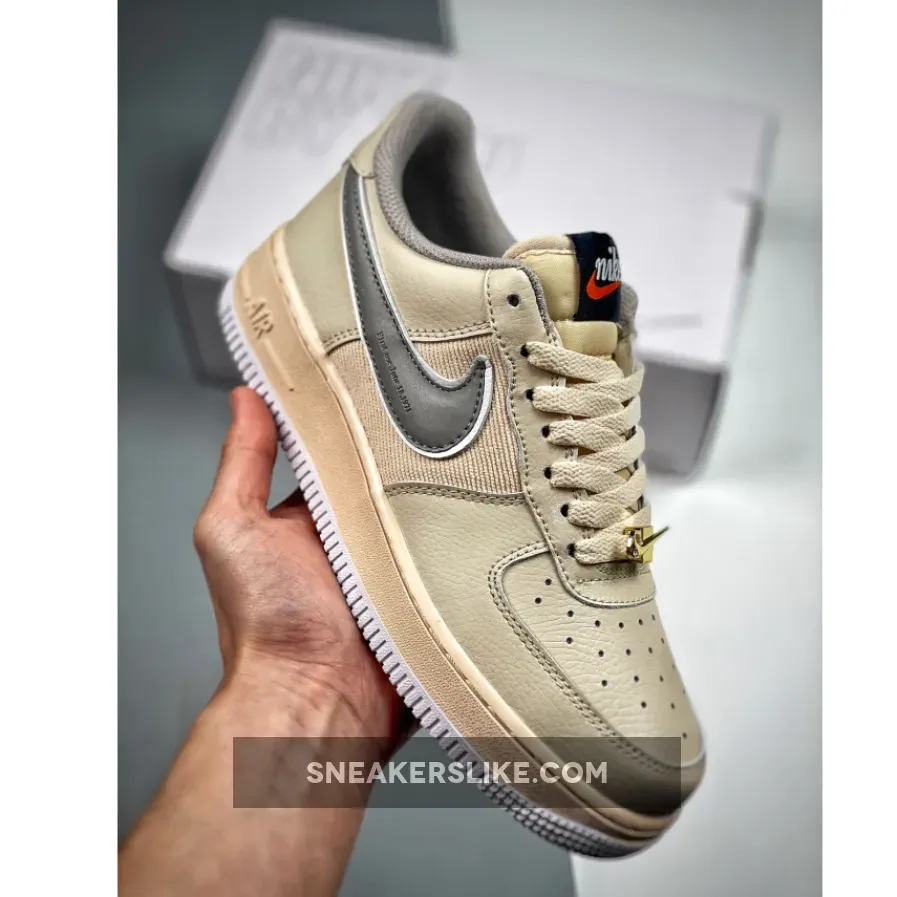 Custom Nike Air Force 1 Low Beige Grey / nike air force one beige