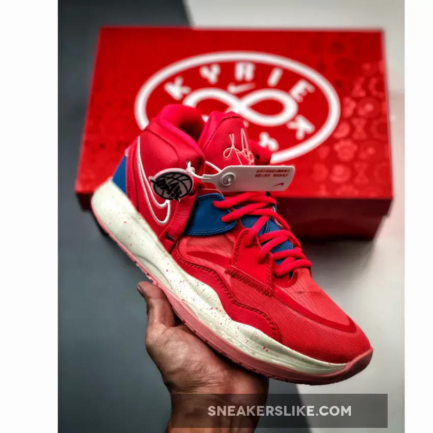 Kids Nike Kyrie Infinity Siren Red DM0856-600 - kyrie infinity tongue