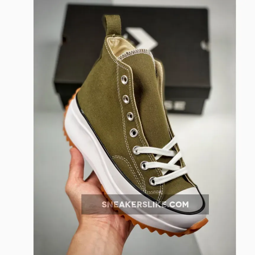 Converse Color Run Star Hike Cargo Khaki/White/Black / converse run star hike khaki