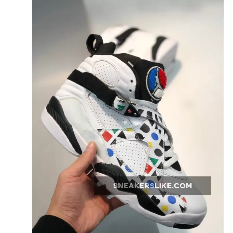 Air Jordan 8 'Quai 54' White/Black-Multi-Color jordan 8 for sale