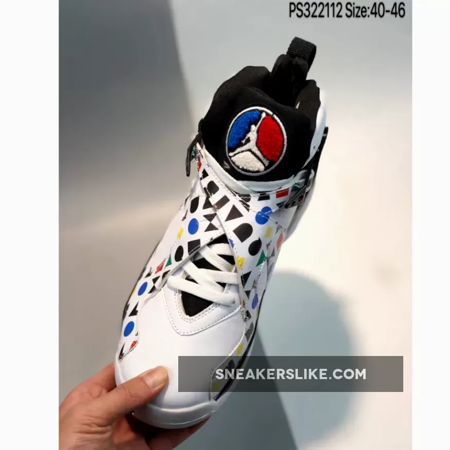 Air Jordan 8 'Quai 54' White/Black-Multi-Color jordan 8 for sale