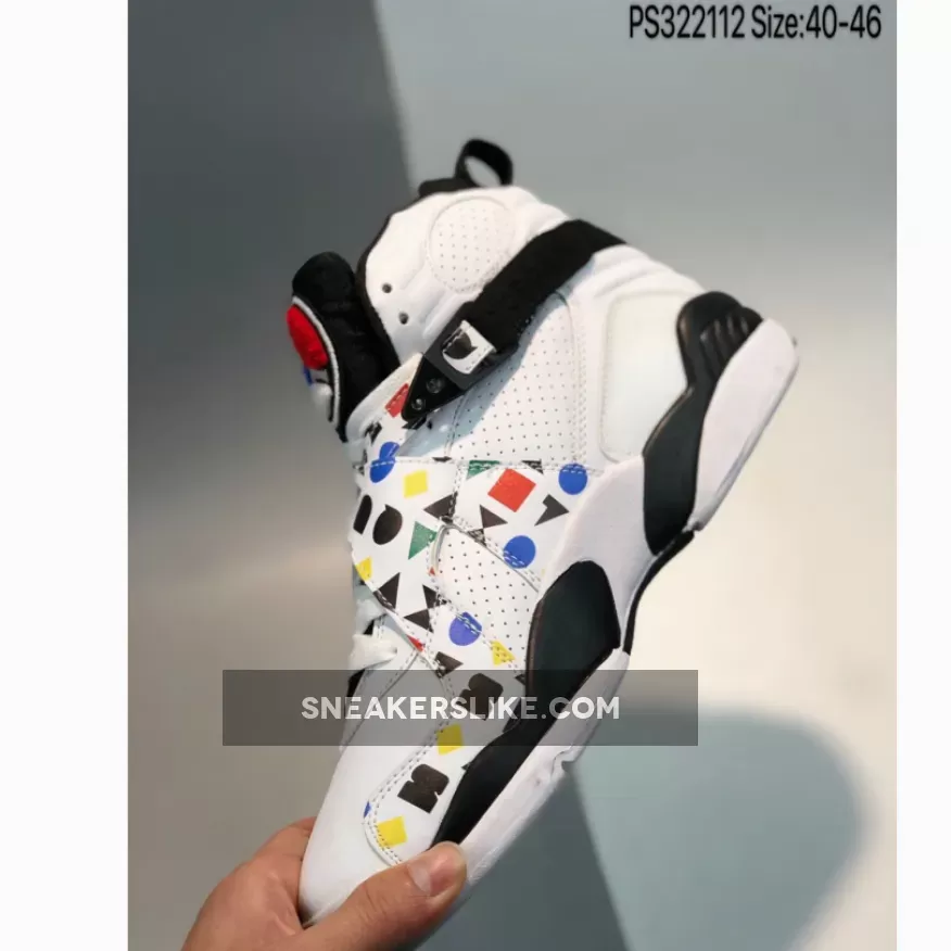 Air Jordan 8 'Quai 54' White/Black-Multi-Color jordan 8 for sale