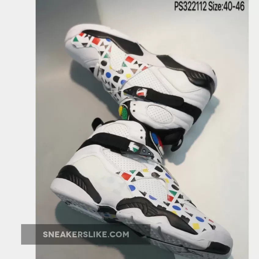 Air Jordan 8 'Quai 54' White/Black-Multi-Color jordan 8 for sale