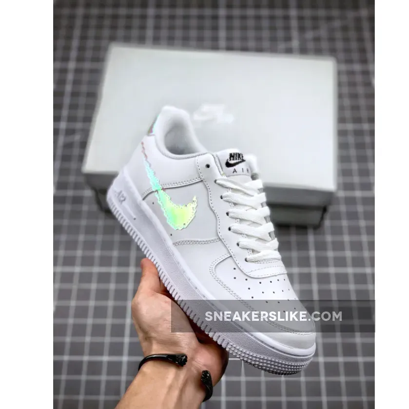 Nike Air Force 1 LV8 'Digital Swoosh' White/Multi-Color CW1577-100 Outlet