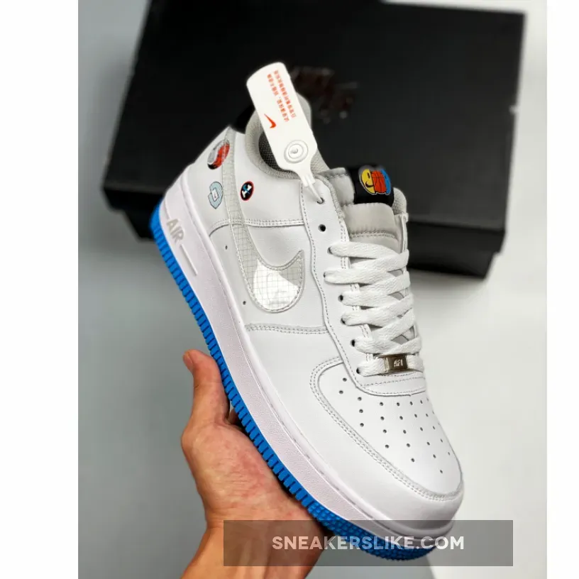 Nike Air Force 1 'Sticker' White/Wolf Grey/Black/Multi-Color #nike air force with stickers