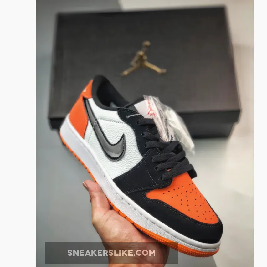 Air Jordan 1 Low Golf 'Shattered Backboard' Starfish/White/Black DD9315-800 Air Jordan 1 Low Golf Shattered Backboard