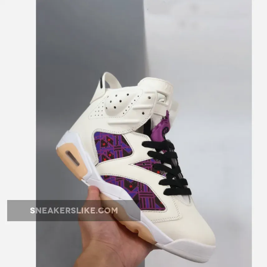 Air Jordan 6 Retro 'Quai 54 – Purple' CZ4152-101 / jordan 6 grey and purple